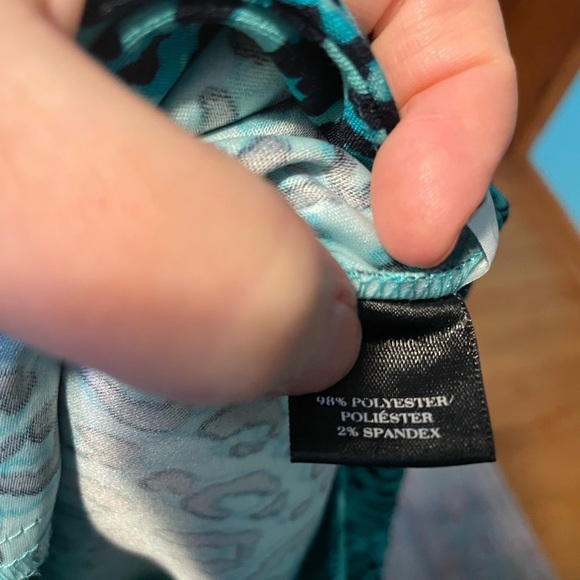 Aqua cheetah print pants - Picture 6 of 6